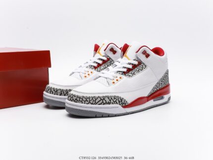 AJ3--Jordan 3 Retro Cardinal Red Men’s & Women’s Shoes---CT8532-126